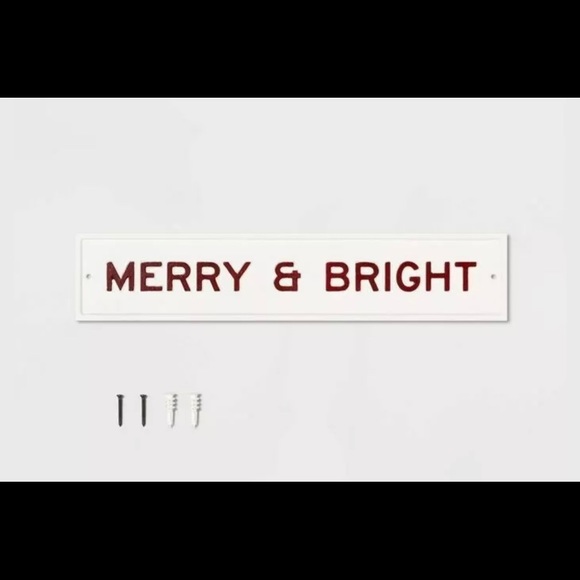Hearth and Hand Merry & Bright Christmas Sign - Picture 2 of 3